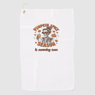 Pumpkin Thanksgive Decor – Gifted-for Thanksgiving Golf Towel