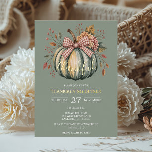 Pumpkin Thanksgiving Dinner