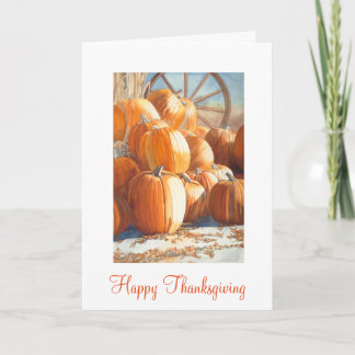 Pumpkin Thanksgiving Holiday Card