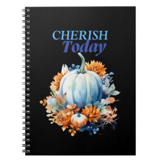 Pumpkin-themed-Cherish Today  Halloween Season Notebook