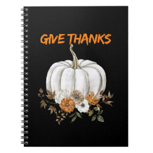 Pumpkin-themed- Give Thanks  Notebook