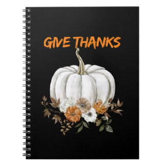 Pumpkin-themed- Give Thanks  Notebook