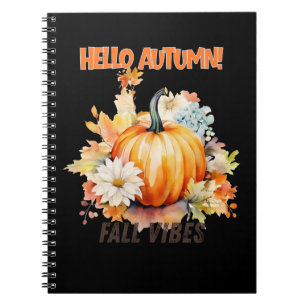 Pumpkin-themed Hello Autumn Notebook