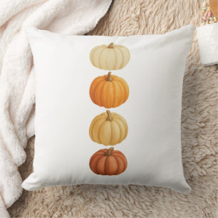 Pumpkin Throw Pillow Cozy Autumn Cushion for Fall