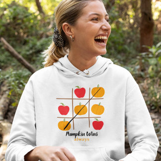 Pumpkin Tic-Tac-Toe Hoodie