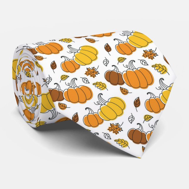Pumpkin Tie (Rolled)