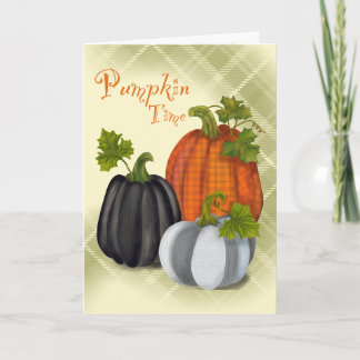 Pumpkin Time and Halloween Card