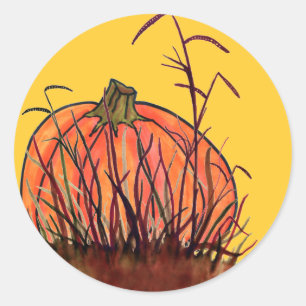 Pumpkin Time! Classic Round Sticker