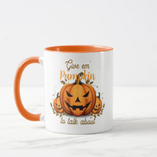 Pumpkin to talk about mug