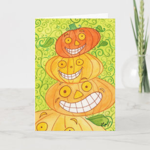 Pumpkin Totem Card