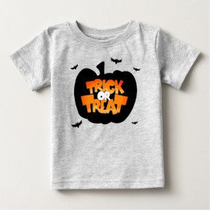 Pumpkin Trick or Treat Happy Halloween Toddler Baby T-Shirt