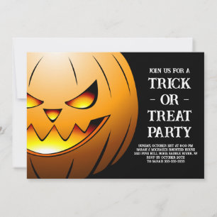 Pumpkin Trick or Treat Party Invitation