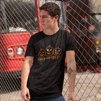 Pumpkin Trio: Classic Trick-or-Treat Tri-Blend Shirt