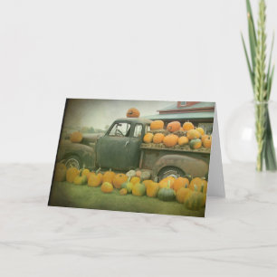 Pumpkin Truck Card
