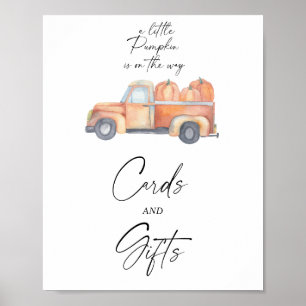 Pumpkin truck - CARDS AND GIFTS Poster