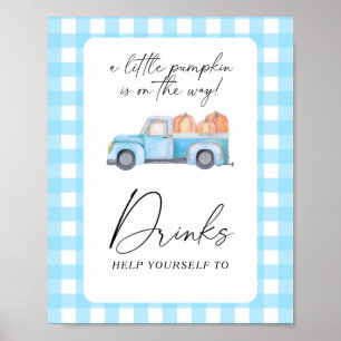 Pumpkin truck - Drinks  Poster