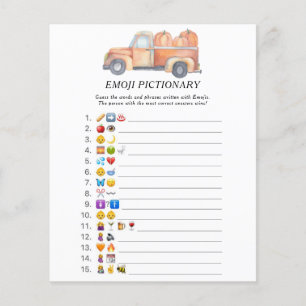 Pumpkin truck \ Emoji pictionary game