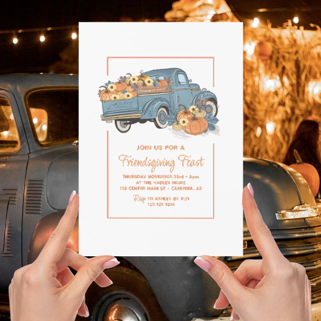 Pumpkin Truck Friendsgiving Invitation (Creator Uploaded)