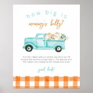 Pumpkin Truck How Big is Mummy's Belly Game Poster