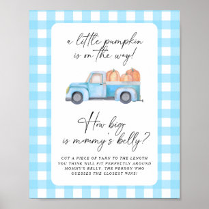 Pumpkin truck - how big is mummy's belly game poster
