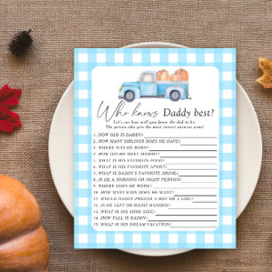 Pumpkin truck - Who knows daddy best game