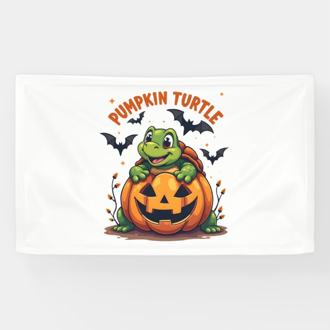 Pumpkin Turtle Banner (Horizontal)