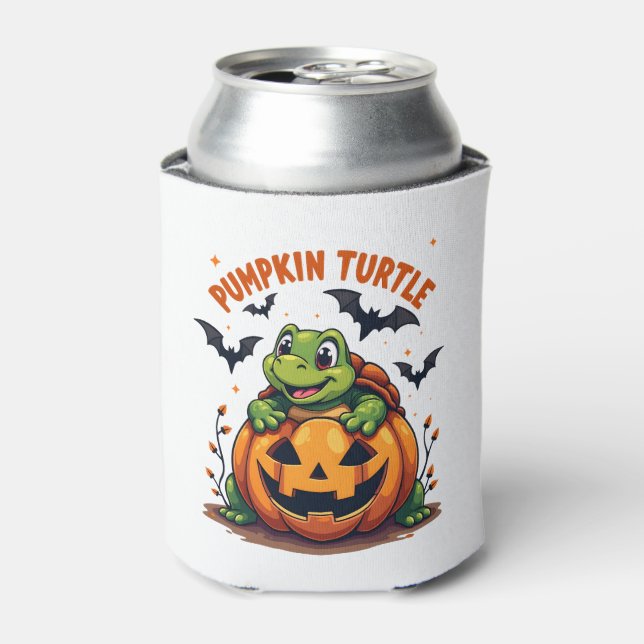 Pumpkin Turtle Can Cooler (Can Front)