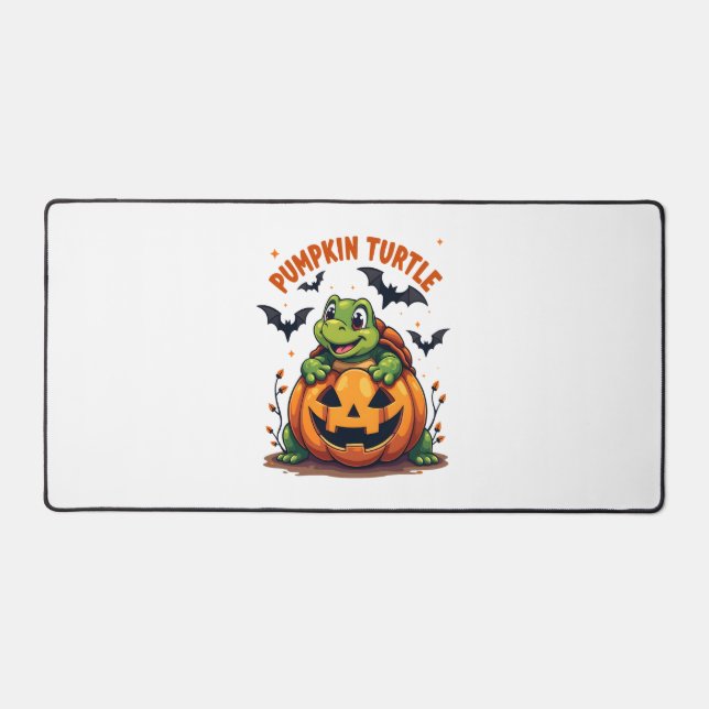 Pumpkin Turtle Desk Mat (Front)