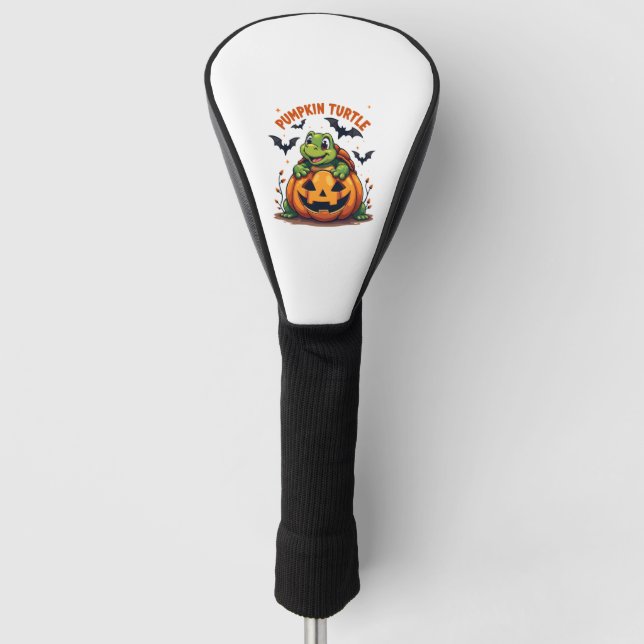 Pumpkin Turtle Golf Head Cover (Front)