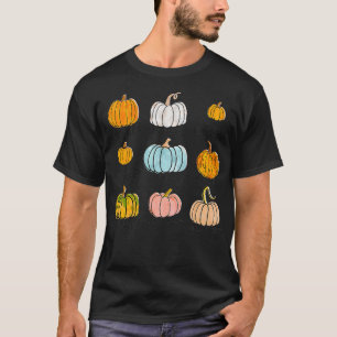 Pumpkin Types And Varieties Cute Pumpkin Gift For T-Shirt