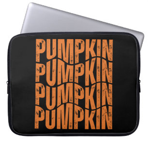 PUMPKIN TYPOGRAPHY GIFT LAPTOP SLEEVE