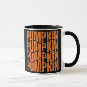PUMPKIN TYPOGRAPHY GIFT MUG