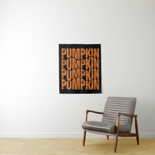 PUMPKIN TYPOGRAPHY GIFT TAPESTRY