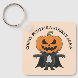 Pumpkin Vampire Key Ring