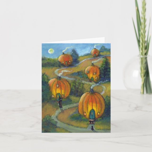 Pumpkin Village Note Card (Front)