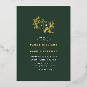 Pumpkin Vines Monogram Wedding
