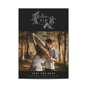 Pumpkin Vines Monogram Wedding  Save The Date