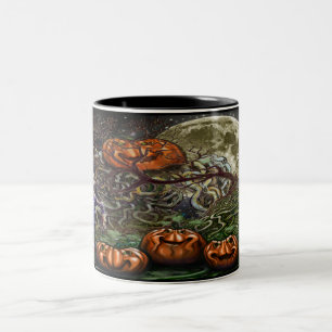 Pumpkin Vines Two-Tone Coffee Mug