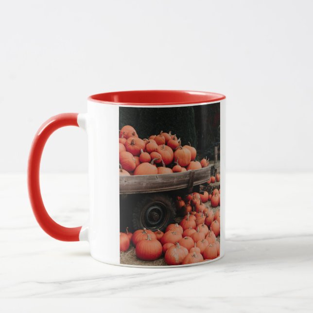 pumpkin wagon mug (Left)