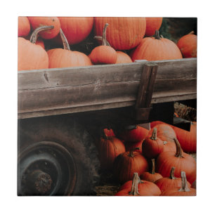 pumpkin wagon tile