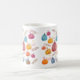 Pumpkin Watercolor Art Custom Mug