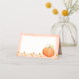 Pumpkin watercolor art fall thanksgiving cards
