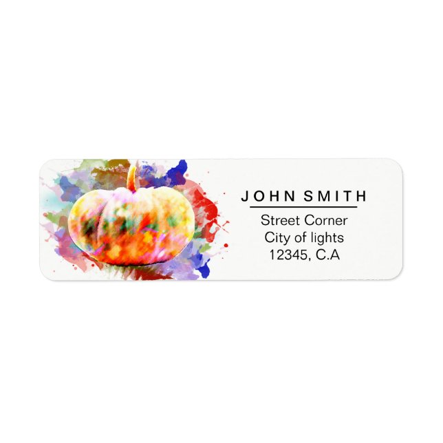 Pumpkin Watercolor Halloween Baby (Front)