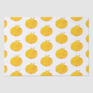 Pumpkin Watercolor Painting Tissue Paper