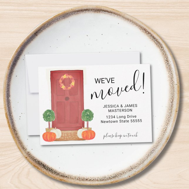 Pumpkin We've Moved Moving Announcement Card (Creator Uploaded)