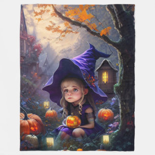 pumpkin/whimsical/Halloween/cartoon Fleece Blanket