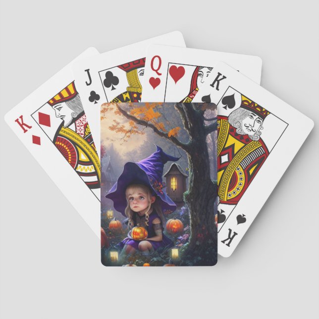 pumpkin/whimsical/Halloween/cartoon Playing Cards (Back)