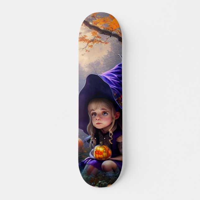 pumpkin/whimsical/Halloween/cartoon Skateboard (Front)