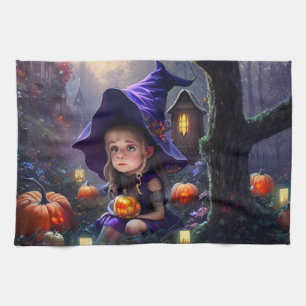 pumpkin/whimsical/Halloween/cartoon Tea Towel