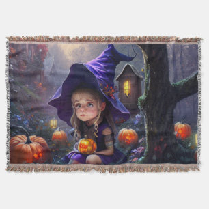 pumpkin/whimsical/Halloween/cartoon Throw Blanket
